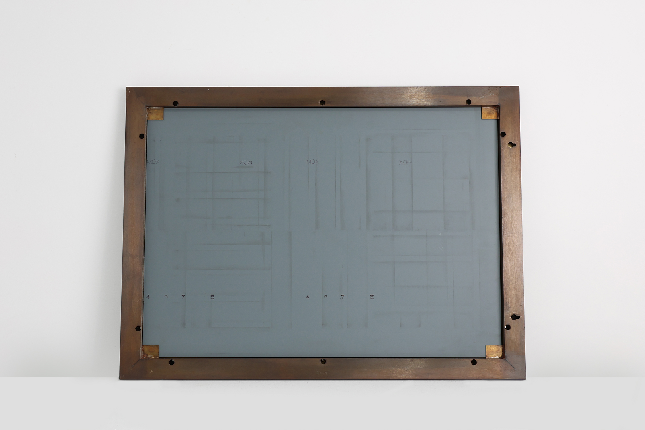 Belgian Mid-Century Belgo Chrome Mirror in Copper and Fumé Glass, 1980sthumbnail